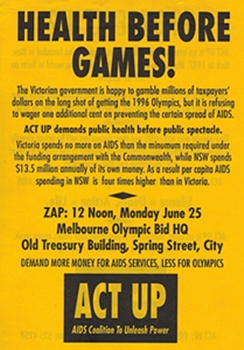 ACTUP in MELBOURNE