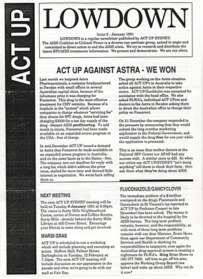 ACTUP Lowdown