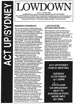 ACTUP Lowdown