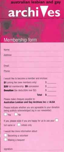 ALGA membership form