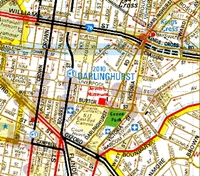 Map of Darlinghurst showing the Jewish Museum and Green Park