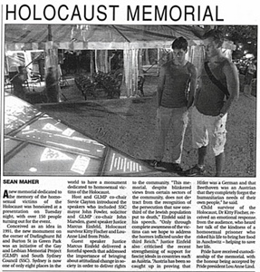 gay and lesbian holocaust memorial launch